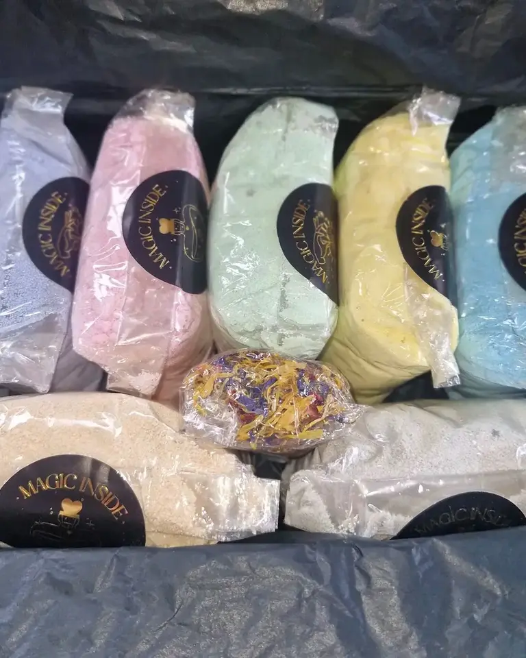 Box of Spells & Sparkles - A deluxe magic potion kit featuring 1.75kg of magic potion- by Sparkle & Spell Co. NZ, with seven colourful potion powders wrapped inside the gift box.