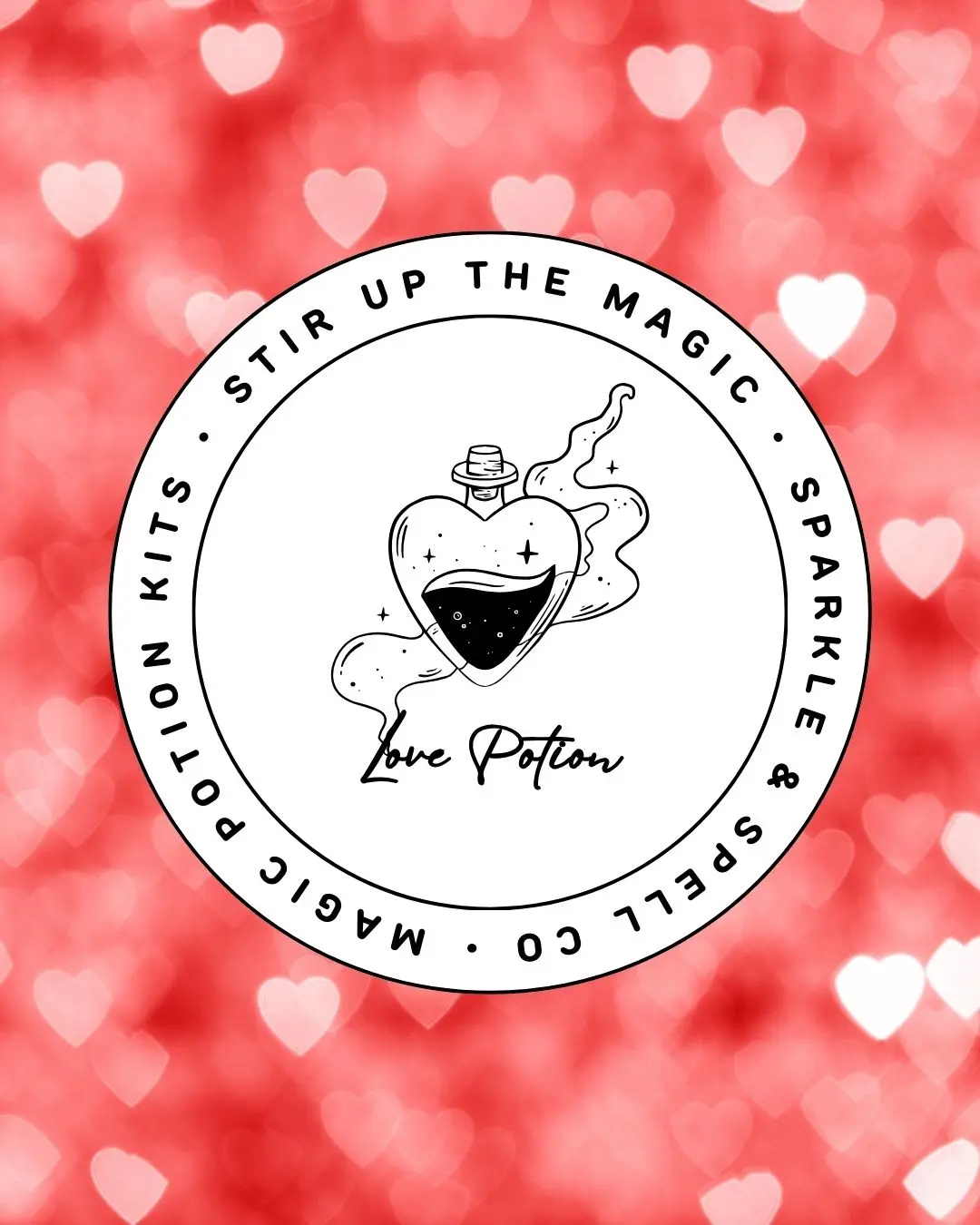 Sparkle & Spell Co. Love Potion magic potion kit for kids NZ, sensory imaginative play