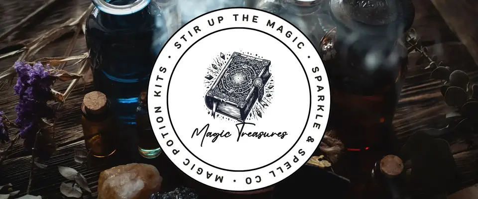 Sparkle & Spell Co. Magic Treasures collection – enchanting potion accessories and keepsakes for magical mindsplay.