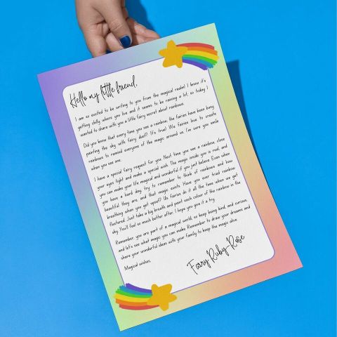 A Letter from the Fairies - Rainbows - Template